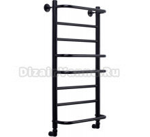 Полотенцесушитель водяной Comfysan Puro W-8 80х40 черный матовый