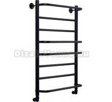 Полотенцесушитель водяной Comfysan Puro W-8 80х50 черный матовый