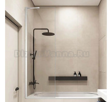 Шторка на ванну Veconi Palau PL-84 90x150, хром