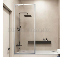 Шторка на ванну Veconi Palau PL-85 70x150, хром