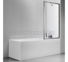 Шторка на ванну Veconi Palau PL-85GR 60x150, брашированный графит