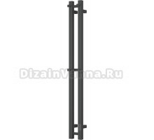 Полотенцесушитель электрический Bauedge Stella Square R 8х120, черный матовый