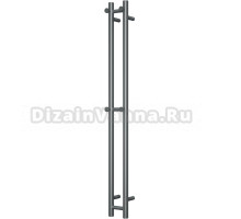 Полотенцесушитель электрический Bauedge Inaro R 120х6, темно-серый металлик