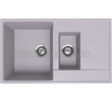 Мойка кухонная Ulgran Quartz Prima 860 платина