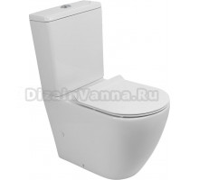 Унитаз-компакт BelBagno Sfera-r BB2141CP-TOR безободковый, крышка BB2111SC с микролифтом, бачок BB2141T