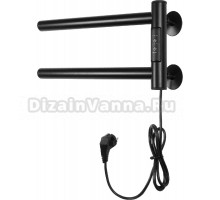 Полотенцесушитель электрический ARIS Крис ПСН-37-05д.ч 18х40, черный