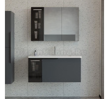 Мебель для ванной STWORKI Готланд 100 антрацит матовый