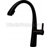 Смеситель для кухни Профсан Steel PSM-301-9 черный, бронза
