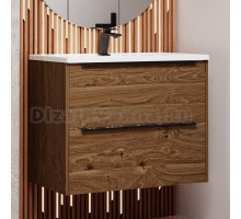 Тумба с раковиной La Fenice Tesoro 100, дуб галифакс табак