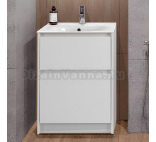 Тумба с раковиной BelBagno Kraft 60 напольная, bianco opaco, раковина BB1923-600