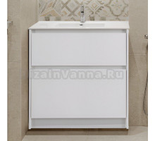 Тумба с раковиной BelBagno Kraft 80 напольная, bianco opaco, раковина BB800ETL