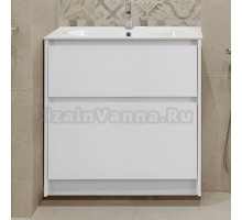 Тумба с раковиной BelBagno Kraft 80 напольная, bianco opaco, раковина LOV-800-LVB