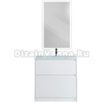 Мебель для ванной BelBagno Kraft 80 напольная, bianco opaco, раковина BB810/465-LV-VTR-BO