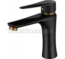 Смеситель для раковины Профсан Steel PSM-301-5 черный, бронза