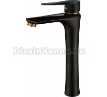 Смеситель для раковины Профсан Steel PSM-301-6 черный, бронза