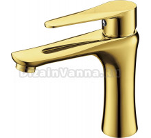 Смеситель для раковины Профсан Steel PSM-303-5 золото
