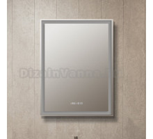 Зеркало-шкаф Silver Mirrors Киото 60 с подсветкой, с часами
