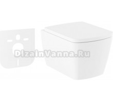 Комплект Унитаз подвесной Lavinia Boho Aveo Rimless 3306101R безободковый, с микролифтом + Шумоизоляция RelFix 38050010