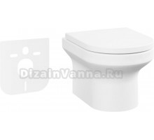 Комплект Унитаз подвесной Lavinia Boho Grance Hill Rimless 3307101R безободковый, с микролифтом + Шумоизоляция RelFix 38050010