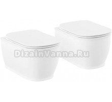 Комплект Унитаз подвесной Lavinia Boho Bell Pro Rimless 3301101R безободковый, с микролифтом + Унитаз подвесной Lavinia Boho Bell Pro Rimless 3301101R безободковый, с микролифтом