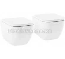 Комплект Унитаз подвесной Lavinia Boho One Rimless 3302103R безободковый, с микролифтом + Унитаз подвесной Lavinia Boho One Rimless 3302103R безободковый, с микролифтом