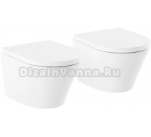 Комплект Унитаз подвесной Lavinia Boho Biore Rimless 3304102R безободковый, с микролифтом + Унитаз подвесной Lavinia Boho Biore Rimless 3304102R безободковый, с микролифтом