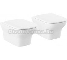 Комплект Унитаз подвесной Lavinia Boho Bristol Rimless 3305101R безободковый, с микролифтом + Унитаз подвесной Lavinia Boho Bristol Rimless 3305101R безободковый, с микролифтом