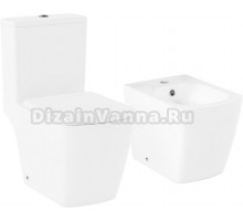 Комплект Унитаз напольный Lavinia Boho Aveo Compacto Rimless 3306202R-33063030-33290600 безободковый, с микролифтом + Биде напольное 33060040