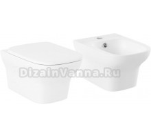 Комплект Унитаз подвесной Lavinia Boho Bristol Rimless 3305202R-33053030 безободковый, с микролифтом + Биде подвесное 33290500