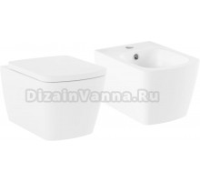 Комплект Унитаз подвесной Lavinia Boho Aveo Rimless 3306101R-33290600 безободковый, с микролифтом + Биде подвесное 33060050