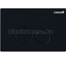 Кнопка смыва Creavit Terra GP9002.01 черная матовая