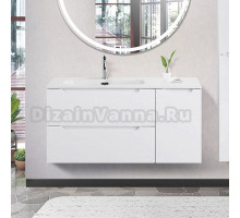 Тумба с раковиной BelBagno Etna 100 L 2 ящика. дверца, bianco lucido