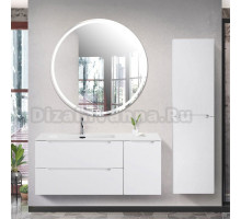 Мебель для ванной BelBagno Etna 120 L 2 ящика, дверца, bianco lucido