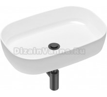 Раковина Lavinia Boho Bathroom Sink Slim 21520061 с сифоном и донным клапаном, черный матовый