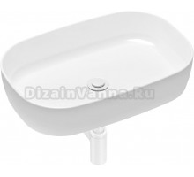 Раковина Lavinia Boho Bathroom Sink Slim 21520067 с сифоном и донным клапаном, белый матовый