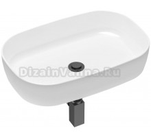 Раковина Lavinia Boho Bathroom Sink Slim 21520071 с сифоном и донным клапаном, черный матовый