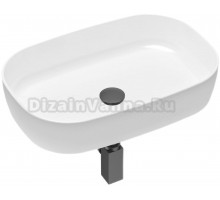 Раковина Lavinia Boho Bathroom Sink Slim 21520072 с сифоном и донным клапаном, черный матовый