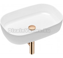 Раковина Lavinia Boho Bathroom Sink Slim 21520086 с сифоном и донным клапаном, розовое золото