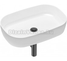 Раковина Lavinia Boho Bathroom Sink Slim 21520091 с сифоном и донным клапаном, черный матовый