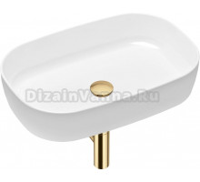 Раковина Lavinia Boho Bathroom Sink Slim 21520094 с сифоном и донным клапаном, золото