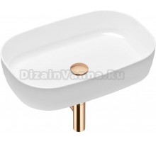 Раковина Lavinia Boho Bathroom Sink Slim 21520096 с сифоном и донным клапаном, розовое золото