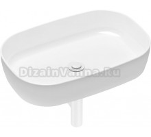 Раковина Lavinia Boho Bathroom Sink Slim 21520097 с сифоном и донным клапаном, белый матовый