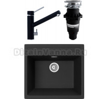 Комплект Мойка кухонная TopZero Georgia 560.510-10 Cosmos + Смеситель Leonardo cosmos 10 + Измельчитель Bone Crusher BC 810-SL Slim Line