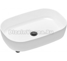 Раковина Lavinia Boho Bathroom Sink Slim 21520101 с сифоном и донным клапаном, черный матовый