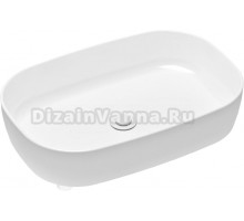 Раковина Lavinia Boho Bathroom Sink Slim 21520107 с сифоном и донным клапаном, белый матовый