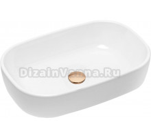 Раковина Lavinia Boho Bathroom Sink Slim 21520805 с донным клапаном, розовое золото