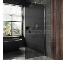 Душевая перегородка Maybahglass MGD-704-5ш 69 см, профиль хром матовый, стекло графит матовое