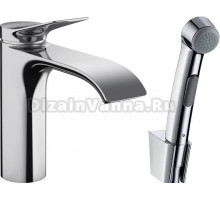 Смеситель для раковины Hansgrohe Vivenis 75210000 с гигиеническим душем, хром