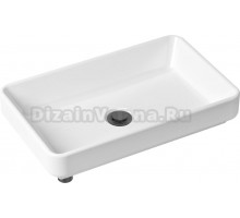 Раковина Lavinia Boho Bathroom Sink Slim 21520155 с сифоном и донным клапаном, черный матовый