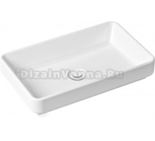 Раковина Lavinia Boho Bathroom Sink Slim 21520161 с сифоном и донным клапаном, белый матовый